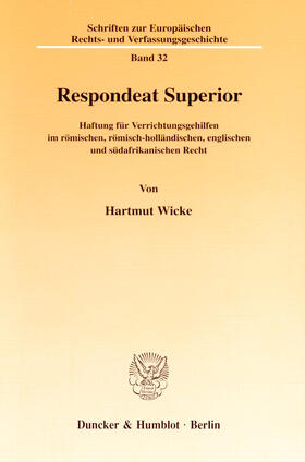 Wicke | Respondeat Superior | E-Book | sack.de