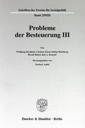 Andel |  Probleme der Besteuerung III. | eBook | Sack Fachmedien