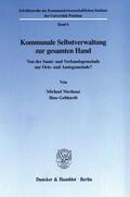 Nierhaus / Gebhardt |  Kommunale Selbstverwaltung zur gesamten Hand. | eBook | Sack Fachmedien