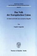 Augustin |  Das Volk der Europäischen Union. | eBook | Sack Fachmedien