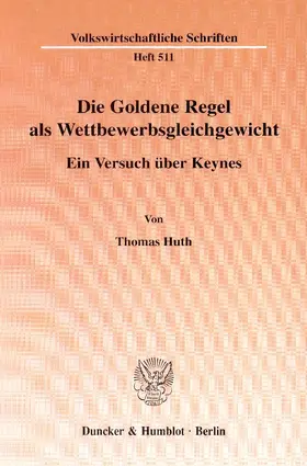 Huth |  Die Goldene Regel als Wettbewerbsgleichgewicht | eBook | Sack Fachmedien