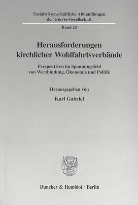 Gabriel |  Herausforderungen kirchlicher Wohlfahrtsverbände. | eBook | Sack Fachmedien