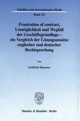 Hammer |  Frustration of contract. | eBook | Sack Fachmedien