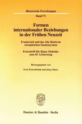 Externbrink / Ulbert |  Formen internationaler Beziehungen in der Frühen Neuzeit. | eBook | Sack Fachmedien