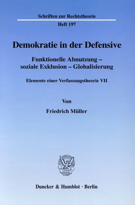 Christensen / Müller |  Demokratie in der Defensive. | eBook | Sack Fachmedien