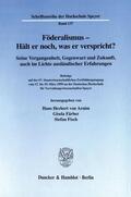 Arnim / Fisch / Färber |  Föderalismus - Hält er noch, was er verspricht? | eBook | Sack Fachmedien