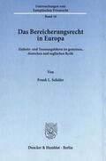 Schäfer |  Das Bereicherungsrecht in Europa. | eBook | Sack Fachmedien