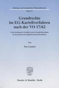 Gumbel |  Grundrechte im EG-Kartellverfahren nach der VO 17/62. | eBook | Sack Fachmedien