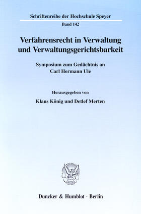 König / Merten | Verfahrensrecht in Verwaltung und Verwaltungsgerichtsbarkeit | E-Book | sack.de