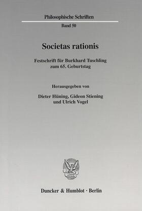 Hüning / Vogel / Stiening |  Societas rationis. | eBook | Sack Fachmedien
