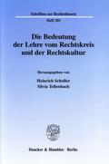 Scholler / Tellenbach |  Die Bedeutung der Lehre vom Rechtskreis und der Rechtskultur. | eBook | Sack Fachmedien