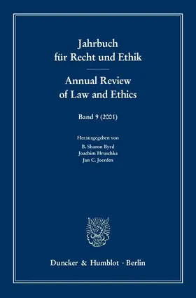 Byrd / Joerden / Hruschka | Jahrbuch für Recht und Ethik - Annual Review of Law and Ethics. | E-Book | sack.de