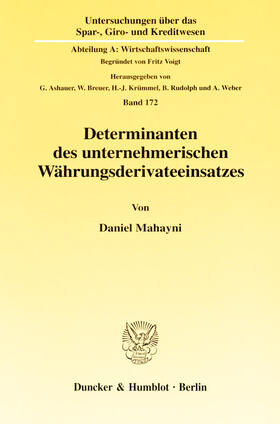 Mahayni | Determinanten des unternehmerischen Währungsderivateeinsatzes | E-Book | sack.de