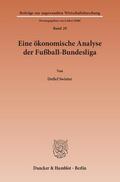 Swieter |  Eine ökonomische Analyse der Fußball-Bundesliga | eBook | Sack Fachmedien