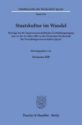Hill |  Staatskultur im Wandel. | eBook | Sack Fachmedien