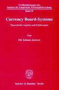 Janssen |  Currency Board-Systeme | eBook | Sack Fachmedien