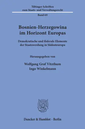 Vitzthum / Winkelmann | Bosnien-Herzegowina im Horizont Europas. | E-Book | www.sack.de