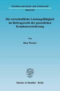 Werner |  Die wirtschaftliche Leistungsfähigkeit im Beitragsrecht der gesetzlichen Krankenversicherung | eBook | Sack Fachmedien