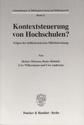 Minssen / Andersen / Molsich |  Kontextsteuerung von Hochschulen? | eBook | Sack Fachmedien