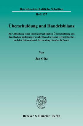 Götz | Überschuldung und Handelsbilanz | E-Book | sack.de