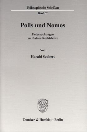 Seubert |  Polis und Nomos. | eBook | Sack Fachmedien