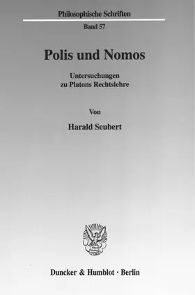 Seubert |  Polis und Nomos. | eBook | Sack Fachmedien