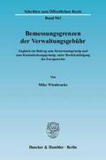 Wienbracke |  Bemessungsgrenzen der Verwaltungsgebühr | eBook | Sack Fachmedien