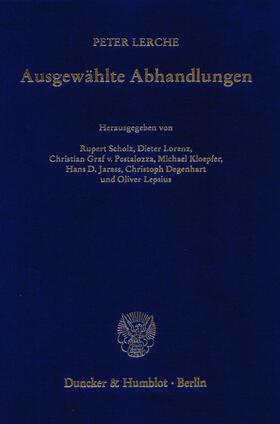 Scholz / Lerche / Lorenz | Ausgewählte Abhandlungen. | E-Book | sack.de