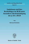 Dornheim |  Sanktionen und ihre Rechtsfolgen im BGB unter besonderer Berücksichtigung des § 241 a BGB | eBook | Sack Fachmedien