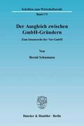 Schumann |  Der Ausgleich zwischen GmbH-Gründern | eBook | Sack Fachmedien