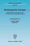 Müller / Burr |  Rechtssprache Europas | eBook | Sack Fachmedien