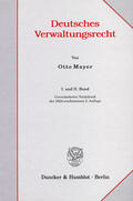 Mayer |  Deutsches Verwaltungsrecht. I. und II. Band. | eBook | Sack Fachmedien