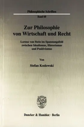 Koslowski |  Zur Philosophie von Wirtschaft und Recht. | eBook | Sack Fachmedien