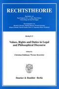 Dahlman / Krawietz |  Values, Rights and Duties in Legal and Philosophical Discourse. | eBook | Sack Fachmedien