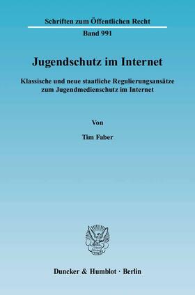 Faber |  Jugendschutz im Internet | eBook | Sack Fachmedien