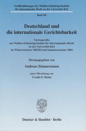 Zimmermann | Deutschland und die internationale Gerichtsbarkeit. | E-Book | sack.de