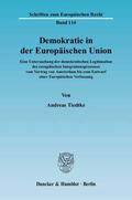 Tiedtke |  Demokratie in der Europäischen Union | eBook | Sack Fachmedien
