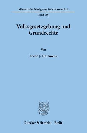 Hartmann | Volksgesetzgebung und Grundrechte | E-Book | sack.de