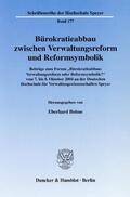 Bohne |  Bürokratieabbau zwischen Verwaltungsreform und Reformsymbolik | eBook | Sack Fachmedien