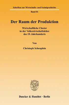 Scheuplein |  Der Raum der Produktion | eBook | Sack Fachmedien