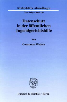 Webers | Datenschutz in der öffentlichen Jugendgerichtshilfe | E-Book | sack.de