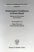 Mass / Weinacht |  Montesquieu-Traditionen in Deutschland. | eBook | Sack Fachmedien