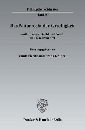 Fiorillo / Grunert |  Das Naturrecht der Geselligkeit | eBook | Sack Fachmedien