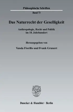 Fiorillo / Grunert |  Das Naturrecht der Geselligkeit | eBook | Sack Fachmedien