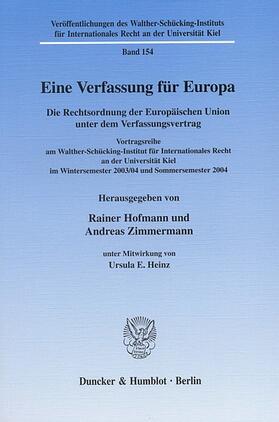 Hofmann / Zimmermann | Eine Verfassung für Europa | E-Book | sack.de