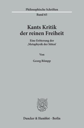 Römpp |  Kants Kritik der reinen Freiheit. | eBook | Sack Fachmedien