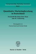 Posselt / Schade |  Quantitative Marketingforschung in Deutschland | eBook | Sack Fachmedien