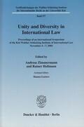 Zimmermann / Hofmann / Goeters |  Unity and Diversity in International Law. | eBook | Sack Fachmedien