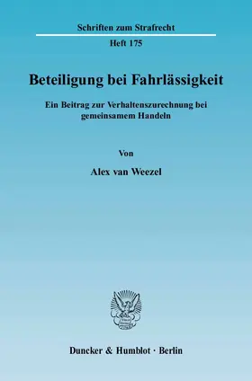 Weezel |  Beteiligung bei Fahrlässigkeit | eBook | Sack Fachmedien