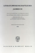 Kapp / Wimmer / Müller |  Literaturwissenschaftliches Jahrbuch | eBook | Sack Fachmedien